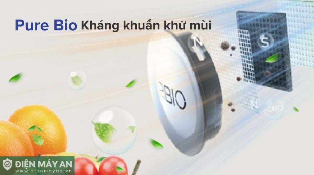 Tủ Lạnh Toshiba Inverter 322 Lít GR-RB405WE-PMV(06)-MG - công nghệ Pure Bio